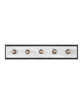Currey and Company - 5800-0056 - Five Light Wall Sconce - Berdine - Natural/Oil Rubbed Bronze