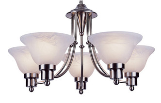 Trans Globe Imports - 6545 BN - Five Light Chandelier - Perkins - Brushed Nickel Trans Globe Imports - 6545 BN - Five Light Chandelier - Perkins - Brushed Nickel