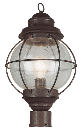 Trans Globe Imports - 69905 RBZ - One Light Postmount Lantern - Catalina - Rustic Bronze Trans Globe Imports - 69905 RBZ - One Light Postmount Lantern - Catalina - Rustic Bronze