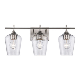 Trans Globe Imports - 71833 BN - Three Light Vanity - Kieran - Brushed Nickel