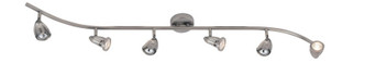 Trans Globe Imports - W-466-6 BN - Six Light Track Light - Stingray - Brushed Nickel