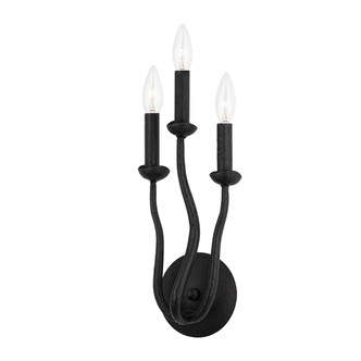 Troy Lighting - B1083-BI - Three Light Wall Sconce - Reign - Black Iron Troy Lighting - B1083-BI - Three Light Wall Sconce - Reign - Black Iron