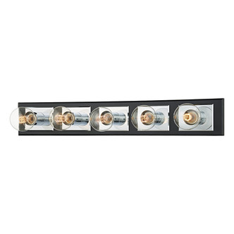 Troy Lighting - B3545-PC/SBK - Five Light Bath Bracket - Runyan - Polished Chrome/Soft Black