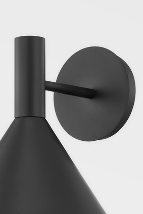 Atticus One Light Wall Sconce (B7661-SBK)