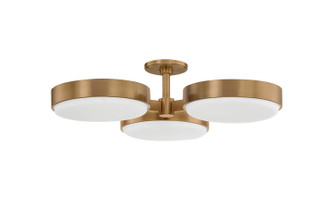 Troy Lighting - C1330-PBR - Three Light Semi Flush Mount - Rory - Patina Brass