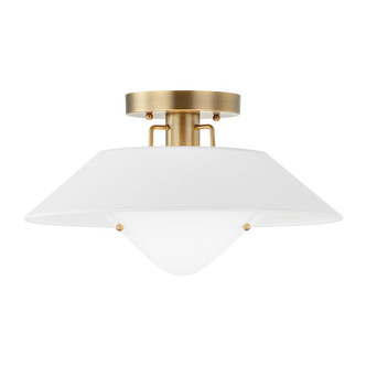 Troy Lighting - C8416-PBR - One Light Flush Mount - Otto - Patina Brass Troy Lighting - C8416-PBR - One Light Flush Mount - Otto - Patina Brass