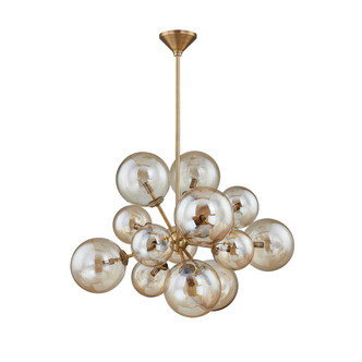 Troy Lighting - F1027-PBR - 14 Light Chandelier - Santee - Patina Brass