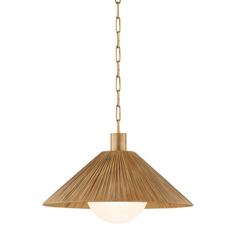 Woodside One Light Pendant (F1422-PBR)