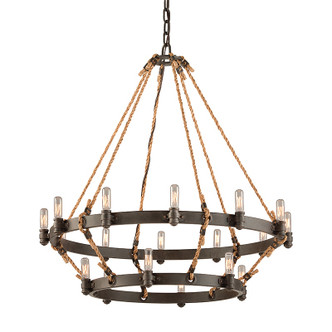 Troy Lighting - F3128-HBZ - 18 Light Chandelier - Pike Place - Heritage Bronze