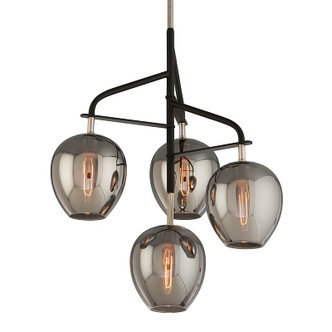 Troy Lighting - F4295-TBK/PN - Four Light Chandelier - Odyssey - Texture Black