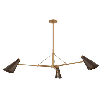 Andersen Three Light Chandelier (F4350-PBR/BRZ)