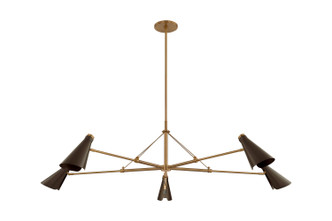 Troy Lighting - F4369-PBR/BRZ - Five Light Chandelier - Andersen - Patina Brass