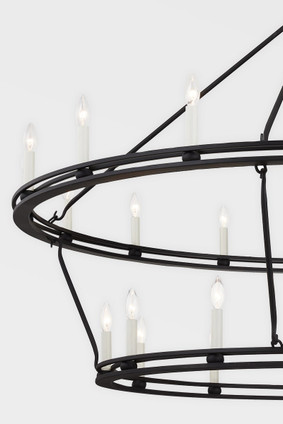 Sutton 28 Light Chandelier (F6235-TBK) Sutton 28 Light Chandelier (F6235-TBK)