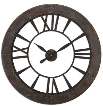 Uttermost - 06085 - Wall Clock - Ronan - Dark Rustic Bronze Uttermost - 06085 - Wall Clock - Ronan - Dark Rustic Bronze