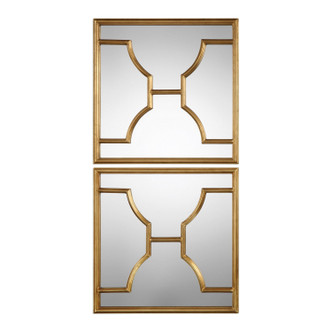 Uttermost - 09268 - Mirror Set Of 2 - Misa - Antiqued Gold Leaf