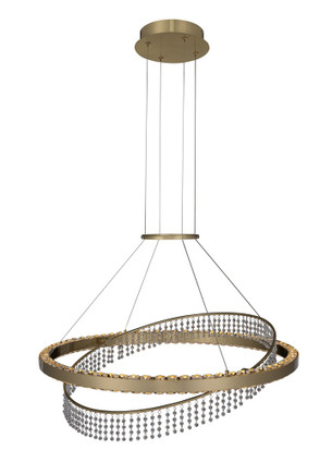 Saturno LED Pendant in Brushed Brass (238-036356-039-FR001)