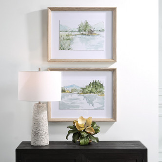 Serene Framed Prints, Set/2 (32288)