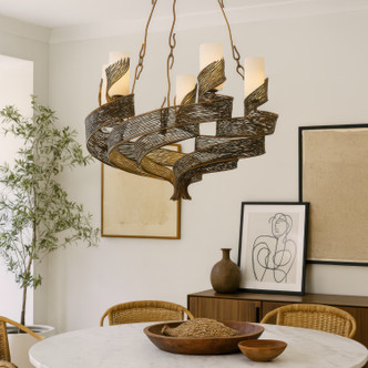 Flow Six Light Chandelier (240C06HO)