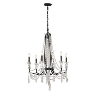 Varaluz - 270C06OX - Six Light Chandelier - Barcelona - Onyx