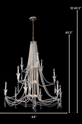 Barcelona 12 Light Chandelier (270C12TR)