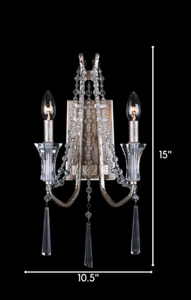 Barcelona Two Light Wall Sconce (270W02TR)