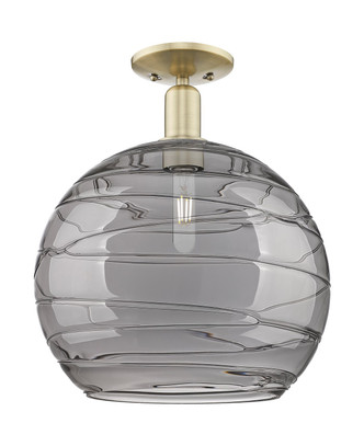 Innovations - 716-1C-AB-G1213-14SM - One Light Semi-Flush Mount - Arcadia - Antique Brass