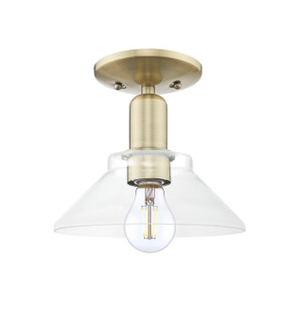 Innovations - 716-1C-AB-G132 - One Light Semi-Flush Mount - Arcadia - Antique Brass