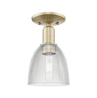 Innovations - 716-1C-AB-G382 - One Light Semi-Flush Mount - Arcadia - Antique Brass