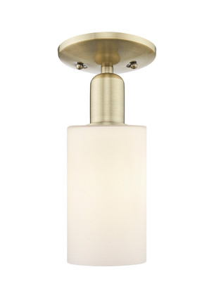 Innovations - 716-1C-AB-G801 - One Light Semi-Flush Mount - Arcadia - Antique Brass