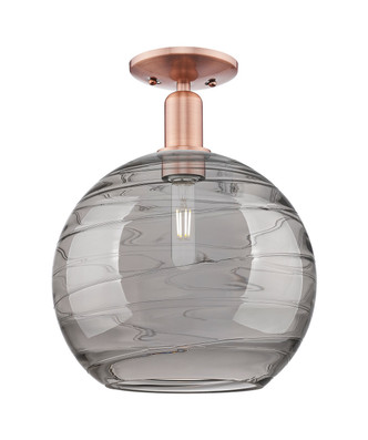 Innovations - 716-1C-AC-G1213-12SM - One Light Semi-Flush Mount - Arcadia - Antique Copper