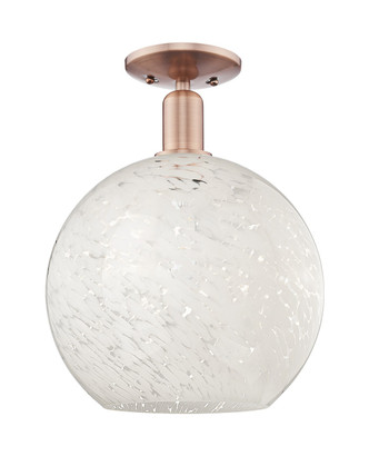 Innovations - 716-1C-AC-G1216-12WM - One Light Semi-Flush Mount - Arcadia - Antique Copper