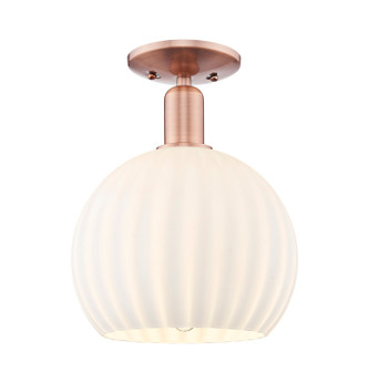 Innovations - 716-1C-AC-G1217-10WV - One Light Semi-Flush Mount - Arcadia - Antique Copper
