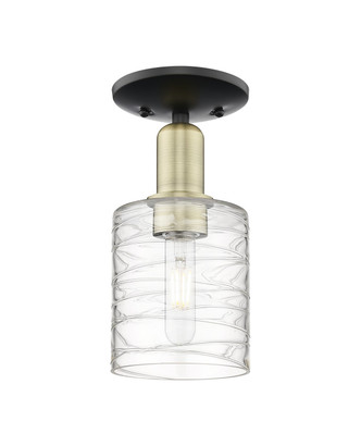Innovations - 716-1C-BAB-G1113 - One Light Semi-Flush Mount - Arcadia - Black Antique Brass