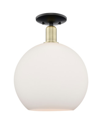 Innovations - 716-1C-BAB-G121-12 - One Light Semi-Flush Mount - Arcadia - Black Antique Brass