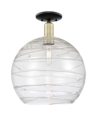 Innovations - 716-1C-BAB-G1213-14CL - One Light Semi-Flush Mount - Arcadia - Black Antique Brass
