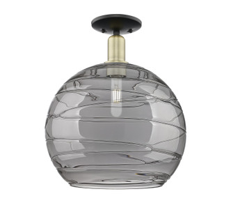 Innovations - 716-1C-BAB-G1213-14SM - One Light Semi-Flush Mount - Arcadia - Black Antique Brass
