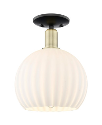 Innovations - 716-1C-BAB-G1217-10WV - One Light Semi-Flush Mount - Arcadia - Black Antique Brass