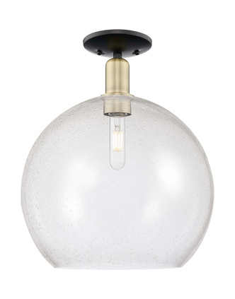 Innovations - 716-1C-BAB-G124-14 - One Light Semi-Flush Mount - Arcadia - Black Antique Brass