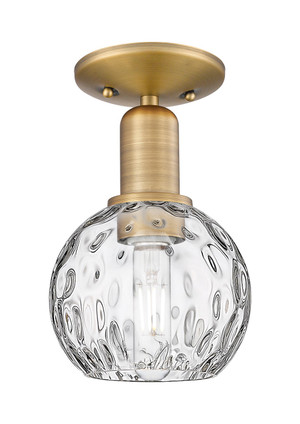 Innovations - 716-1C-BB-G1215-6 - One Light Semi-Flush Mount - Arcadia - Brushed Brass