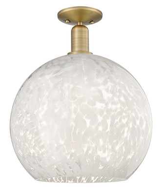 Innovations - 716-1C-BB-G1216-14WM - One Light Semi-Flush Mount - Arcadia - Brushed Brass