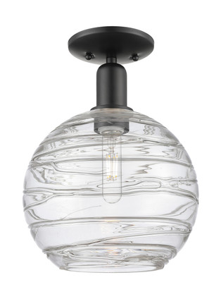 Innovations - 716-1C-BK-G1213-10CL - One Light Semi-Flush Mount - Arcadia - Matte Black