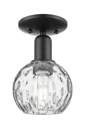 Innovations - 716-1C-BK-G1215-6 - One Light Semi-Flush Mount - Arcadia - Matte Black
