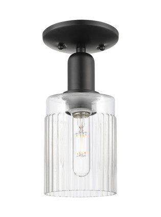 Innovations - 716-1C-BK-G342 - One Light Semi-Flush Mount - Arcadia - Matte Black