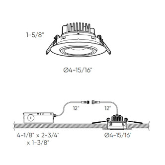 Scope LED Gimbal Light (GMB4-CC-WH)
