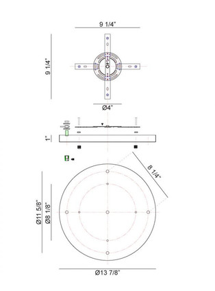 Multi Ceiling Canopy (Line Voltage) Ceiling Canopy