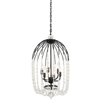Voliere Six Light Pendant (343F06MB)