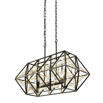Varaluz - 353N03MBFG - Three Light Linear Pendant - Marcia - Matte Black/French Gold Varaluz - 353N03MBFG - Three Light Linear Pendant - Marcia - Matte Black/French Gold