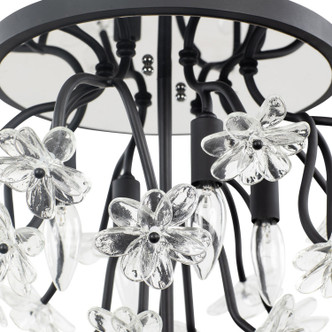 Wildflower Four Light Semi-Flush Mount (378S04MB)