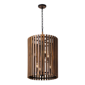 Suratto Six Light Foyer Pendant (387F06MBW)