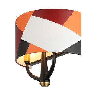 Patchwork Two Light Wall Sconce (501W02BLSB)